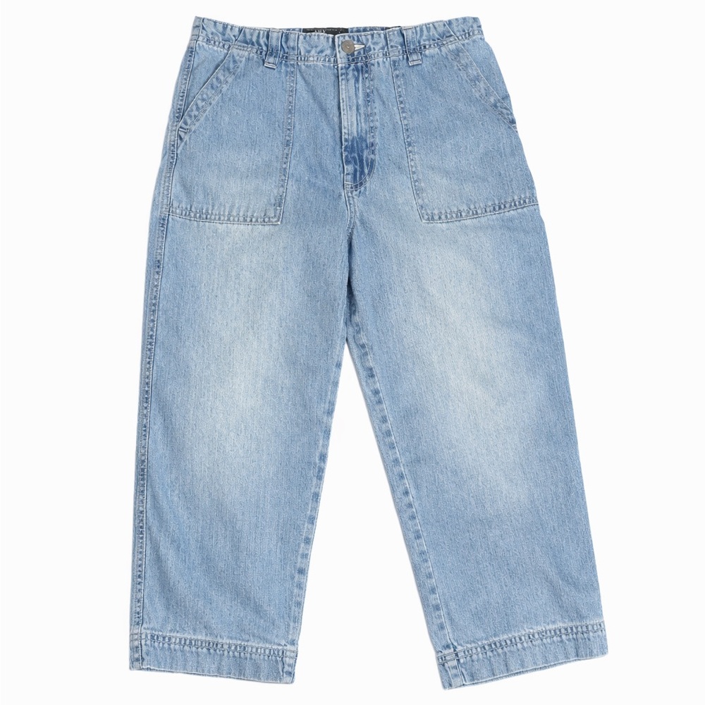 VTG Route 66 Y2K Light wash denim baggy jeans with a relaxed fit
